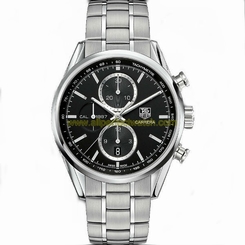 TAG Heuer Watches : CAR2110.BA0724 Automatic Chronograph Black Dial Date Stainless Steel Men Watch