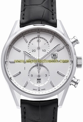 TAG Heuer Watches : CAR2111.FC6266 Automatic Chronograph Black Leather Men Watch