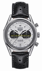 TAG Heuer Watches : CAR221A.FC6353 Automatic Calibre 18 Telemeter Chronograph Date Black Leather Men Watch
