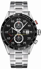 TAG Heuer Watches : CAR2A10.BA0796 Black Dial Stainless Steel Band Men Watch