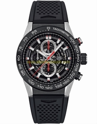 TAG Heuer Watches : CAR2A1Z.FT6044 Automatic Calibre Heuer 01 Chronograph Date Black Rubber Men Watch
