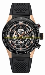 TAG Heuer Watches : CAR2A5A.FT6044 Automatic Chronograph Date Black Rubber Men Watch