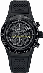 TAG Heuer Watches : CAR2A90.FT6071 Automatic Chronograph Date Black Rubber Men Watch
