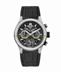 TAG Heuer Watches : CAR5A81.FC6377 Caliber Heuer 02 T COSC Automatic Chronograph 18k White Gold Diamond Bezel Titanium Case Black Men Watch