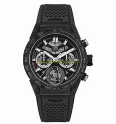 TAG Heuer Watches : CAR5A8W.FT6071 Caliber Heuer 02 T COSC Chronograph Black Rubber Men Watch