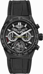 TAG Heuer Watches : CAR5A90.FC6415 Caliber Heuer 02 T Automatic Chronograph Black Ceramic Case Black Men Watch