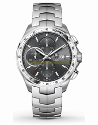 TAG Heuer Watches : CAT2017.BA0952 Automatic Chronograph Gray Dial Date Stainless Steel Men Watch