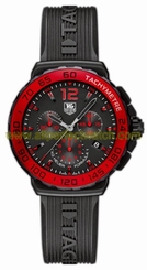 TAG Heuer Watches : CAU1117.FT6024 Quartz Steel Coated Titanium Carbide Black Dial Black Rubber Band Men Watch