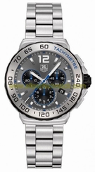 TAG Heuer Watches : CAU1119.BA0858 Battery Operated Quartz Movement Brushed Steel & Bracelet Grey Dial Brushed Stainless Steel Band Men Watch