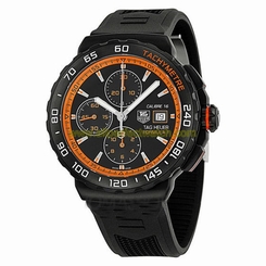 TAG Heuer Watches : CAU2012.FT6038 Automatic Chronograph Black Dial Date Rubber Men Watch