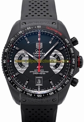 TAG Heuer Watches : CAV518B.FT6016 Calibre 17RS2 Automatic Chronograph Black Rubber Men Watch