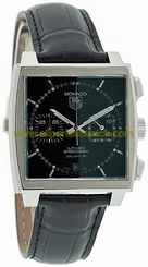 TAG Heuer Watches : CAW2110.FC6177 Calibre 12 Automatic Chronograph Date Black Leather Men Watch