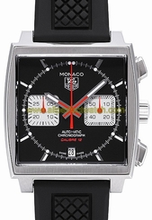 TAG Heuer Watches : CAW2114.FT6021 Automatic Chronograph Date Black Rubber Men Watch