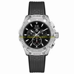 TAG Heuer Watches : CAY1110.FT6041 Quartz Chronograph Date Black Rubber Men Watch