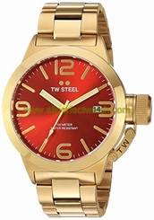 TW Steel Watches : CB111 Quartz Analog Date Gold Tone Stainless Steel Men Watch