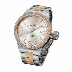 TW Steel Watches : CB125 Silver Dial Stainless Steel Band Men Watch