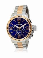 TW Steel Watches : CB144 Quartz Chronograph Date Two Tone Stainless Steel Men Watch