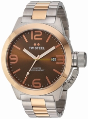TW Steel Watches : CB152 Brown Dial Stainless Steel Band Men Watch