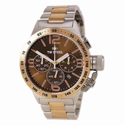 TW Steel Watches : CB153 Brown Dial Strainless Steel Band Men Watch