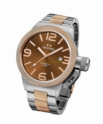 TW Steel Watches : CB155 Brown Dial Stainless Steel Rose Gold Plated Men Watch