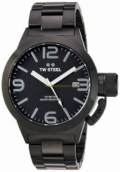 TW Steel Watches : CB211 Black Dial Stainless Steel Band Men Watch
