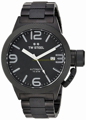 TW Steel Watches : CB215 Black Dial Stainless Steel Band Men Watch