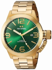 TW Steel Watches : CB222 Green Dial Stainless Steel Band Men Watch