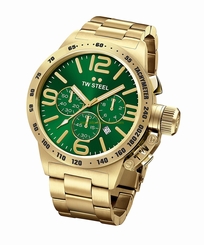 TW Steel Watches : CB224 Green Dial Stainless Steel Band Men Watch