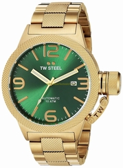 TW Steel Watches : CB225 Green Dial Stainless Steel Band Men Watch