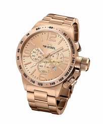 TW Steel Watches : CB233 Rose Gold Tone Dial Stainless Steel Band Men Watch