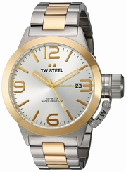TW Steel Watches : CB31 Quartz Analog Date Two Tone Stainless Steel Men Watch