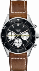 TAG Heuer Watches : CBE2110.FC8226 Autavia Heritage Calibre Heuer 02 Chronograph Brown Leather Men Watch
