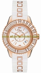 Christian Dior Watches : CD113170R001 White Battery Operated Quartz Women Watch