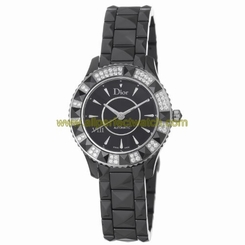 Christian Dior Watches : CD1235E0C001 Automatic Diamonds Ceramic Women Watch