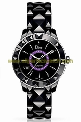 Christian Dior Watches : CD1245E7C001 Automatic Black Dial Black Ceramic Women Watch