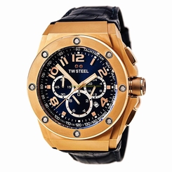 TW Steel Watches : CE4003 Quartz Chronograph Date Leather Men Watch