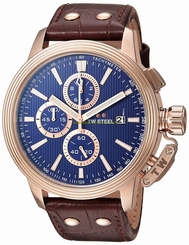TW Steel Watches : CE7018 Blue Dial Stainless Steel Plated Men Watch
