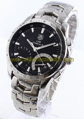 TAG Heuer Watches : CJF7112.BA0596 Hybrid Electro-Mechanical Black Dial Polished Stainless Steel Case And Bracelet Men Watch