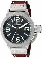 TW Steel Watches : CS25 Automatic Date Brown Leather Men Watch