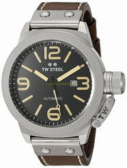 TW Steel Watches : CS36 Automatic Date Brown Leather Men Watch