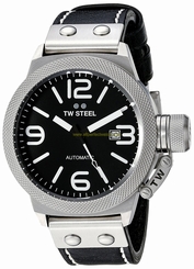 TW Steel Watches : CS5 Automatic Date Black Leather Men Watch