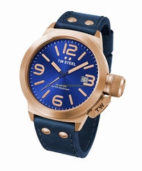 TW Steel Watches : CS61 Blue Dial Leather Men Watch