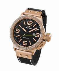 TW Steel Watches : CS75 Automatic Date Black Leather Men Watch
