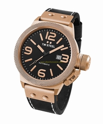 TW Steel Watches : CS76 Black Dial Leather Men Watch
