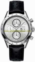 TAG Heuer Watches : CV2017.FC6233 Automatic Chronograph Date Black Leather Men Watch