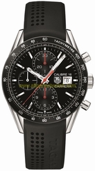 TAG Heuer Watches : CV201AK.FT6040 Automatic Calibre 16 Chronograph Date Black Rubber Men Watch