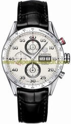 TAG Heuer Watches : CV2A11.FC6235 Automatic Calibre 16 Chronograph Day Date Black Leather Men Watch