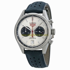 TAG Heuer Watches : CV5111.FC6335 Automatic Chronograph Date Blue Leather Men Watch