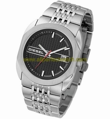 Diesel Watches : DZ1096 Quartz Black Dial Date Stainless Steel Men Watch