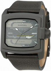 Diesel Watches : DZ1463 Quartz Black Leather Strap Men Watch